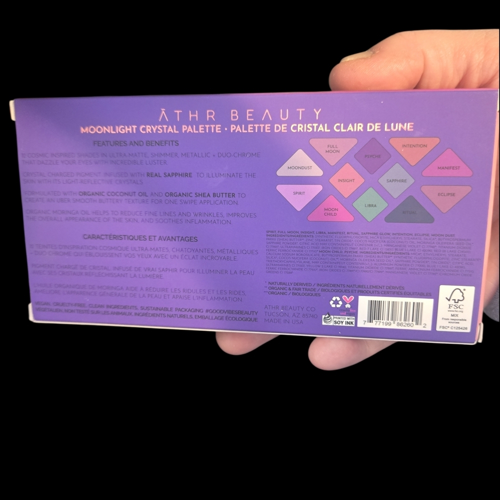 Moonlight Crystal Eyeshadow Palette - Purple and Pink - Picture 2 of 4